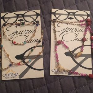Two eyeglass chains. Brand new
